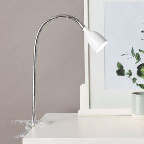 Anthony Wit klemlamp Van Brilliant - De lamp is uitgerust met moderne ledtechnologie die zorgt voor een energiezuinige lichtstroom met een laag energieverbruik.