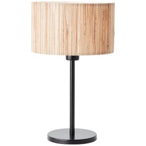 Wimea 40cm Natuur tafellamp Van Brilliant - Dit natuurlijke en duurzame materiaal groeit snel, kan worden verbouwd op grond die niet geschikt is voor voedselproductie en geeft een warme en natuurlijke uitstraling aan het interieur.