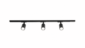 Forma 3-set Zwart Van Nordic Lighting - De rails kunnen op elke gewenste lengte worden ingekort.
