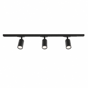 Forma 3-set Zwart Van Nordic Lighting - De rails kunnen op elke gewenste lengte worden ingekort.