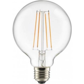 E27 7W 2200K 3-staps dimbaar Transparant Van Unison - Globe 100mm heldere E27 lichtbron met een effect van 7W en een warm licht op de 2200K biedt zowel een elegant design als een hoge functionaliteit.