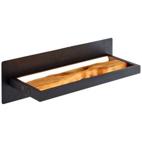 Chaumont 35cm Hout wandlamp Van Brilliant - Hij past zowel in de woonkamer en slaapkamer als in de hal en verspreidt een warme en huiselijke sfeer.