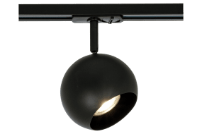 Ball spot Zwart Van Aneta Lighting - Bolvormige spot voor Aneta's Trackline railsysteem.