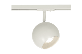 Ball spot Mat wit Van Aneta Lighting - Bolvormige spot voor Aneta's Trackline railsysteem.