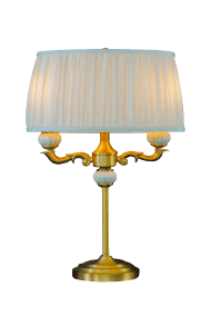 Toulouse 55cm Goud tafellamp Van Aneta Lighting - De Toulouse tafellamp heeft een klassieke en elegante uitstraling met decoratieve details en een prachtige gouden afwerking.
