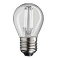LED E27 bollamp 2W 2700K Dimbaar Transparant Van Unison - 