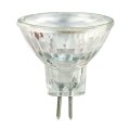 MR11 GU4 2W 2700K Dimbaar Transparant Van Unison - LED MR11 GU4 12V AC/DC 2W is een compacte en energiezuinige lichtbron die een warm, aangenaam licht geeft op 2700K.