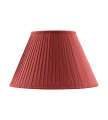 Fabric Lamp Shade 300 ROOD Van Karlskrona lampfabrik - Klassieke textielklep van geplooid katoen met een ringzoom voor eenvoudige bevestiging.