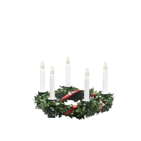 Lucia-kroon Met Decoratie Groente Van Konstsmide - Een mooie en veilige oplossing voor Luciavieringen thuis of op school.