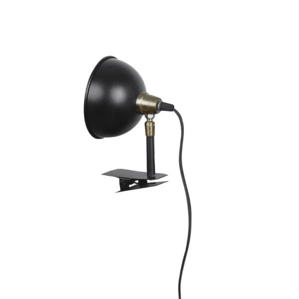 Pelle Zwart klemlamp Van Strömshaga - Tafellamp die bijvoorbeeld aan het hoofdeinde, een vensterbank of de rand van een tafel of plank kan worden bevestigd.