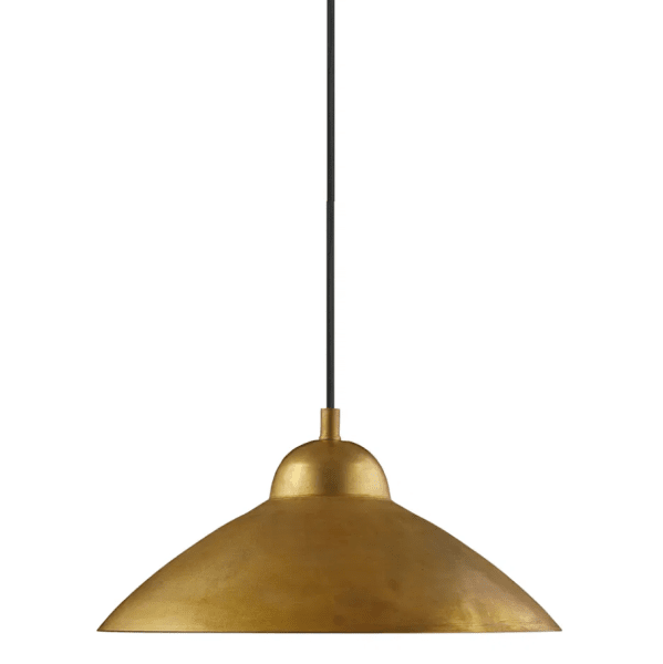 Studio 30Ø Ruw messing hanglamp Van H. Skjalm P - De Studio hanglamp met messing frame is een elegante plafondlamp met een eenvoudig en mooi silhouet.