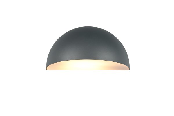 Maas 27cm Antraciet buitenlamp Van Trio Lighting - Maas is een stijlvolle wandlamp met een zacht afgeronde vorm in een moderne antracietkleurige tint.