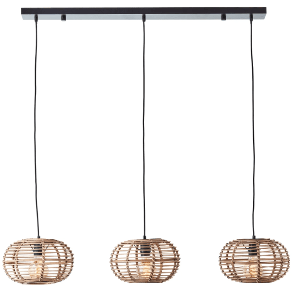 Woodball 110cm Natuur hanglamp Van Brilliant - Woodball is een moderne hanglamp met een Scandinavisch design.