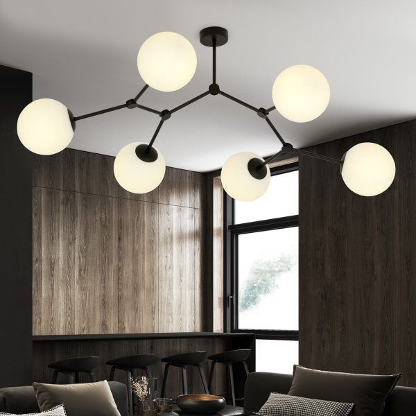 Space 108cm Wit plafondlamp Van Emibig Lighting - Ruimte &ndash; Een plafondlamp die helemaal past bij de stijlvolle trend en indruk maakt door zijn unieke vorm en karakteristieke design.