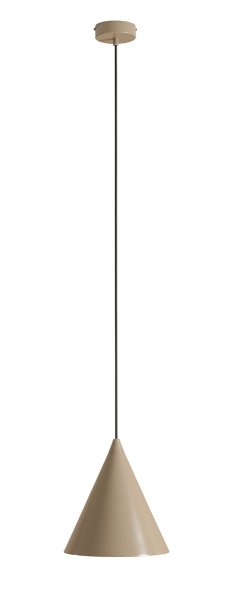 Form Ø24 Beige hanglamp Van Artera - Het tijdloze design en de subtiele kleur zorgen ervoor dat de lamp gemakkelijk in verschillende interieurstijlen past en tegelijkertijd een verfijnde en moderne uitstraling aan de kamer toevoegt.