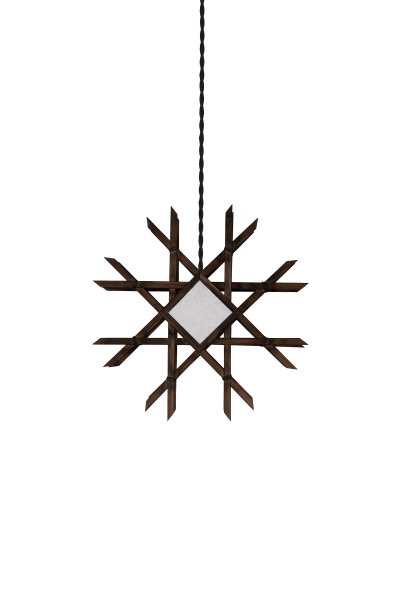 Lea Ø45 Bruin Van Globen Lighting - Deze lamp is een mooie blikvanger voor het raam, aan de muur of staand; een kantoor en is van beide kanten even mooi.
