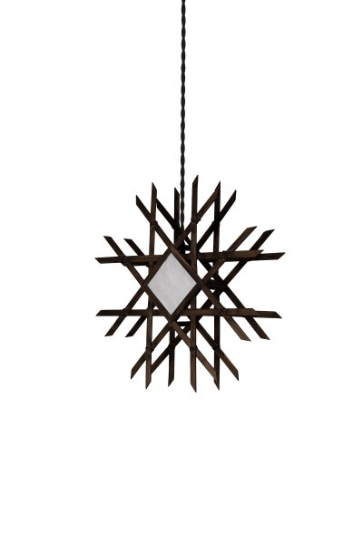 Lea Ø45 Bruin Van Globen Lighting - Deze lamp is een mooie blikvanger voor het raam, aan de muur of staand; een kantoor en is van beide kanten even mooi.