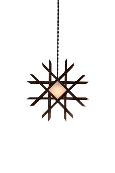 Lea Ø45 Bruin Van Globen Lighting - Deze lamp is een mooie blikvanger voor het raam, aan de muur of staand; een kantoor en is van beide kanten even mooi.