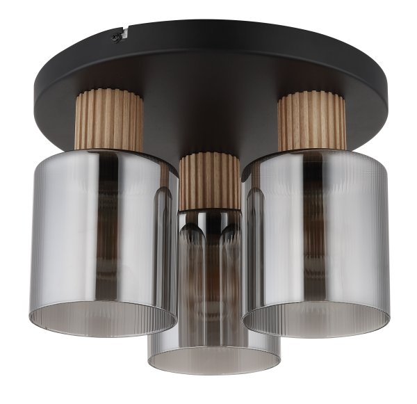 Aleidis 3 Rookkleurig plafondlamp Van Globo Lighting - Aleidis &auml;r en modern plafond med elegant design.