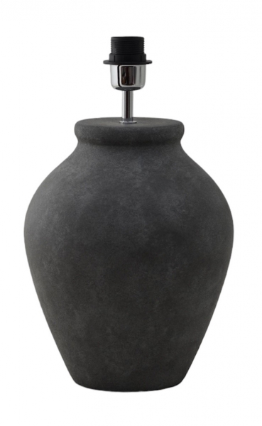 Casagrande 54cm Donkergrijs lampenvoet Van Hallbergs - Casagrande is een elegante lampenvoet met een rustiek design.