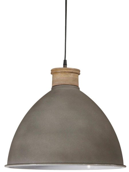 Roseville Ø42 Grijs hanglamp Van PR Home - De plafondlamp is gemaakt van metaal en heeft een 1,6 meter lang snoer met een plafondkapje in dezelfde kleur als de lamp.