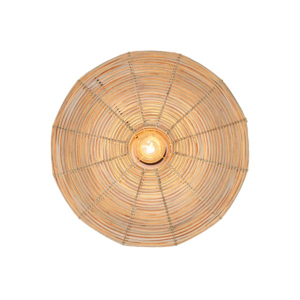 Mataka Ø60 Natuur wandlamp Van Light & Living - Geef uw huis een warme en uitnodigende sfeer met Mataka, een wandlamp van rotan.