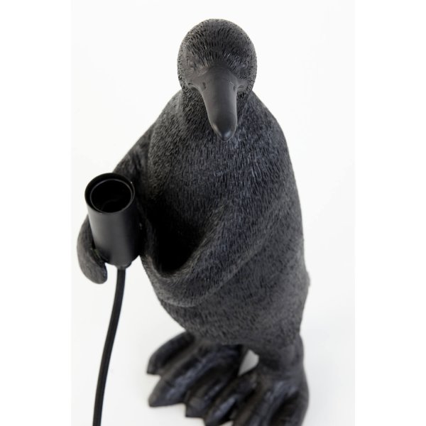Penguin 24cm Zwart tafellamp Van Light & Living - Penguin is een charmante en speelse lamp, laat hem licht en vreugde verspreiden in uw huis!