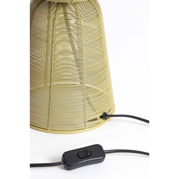 Aboso 42cm Lichtgroen tafellamp Van Light & Living - Aboso is een stijlvolle tafellamp van ijzer in een lichtgroene kleur, waarbij het open design een prachtig schaduwspel cre&euml;ert.