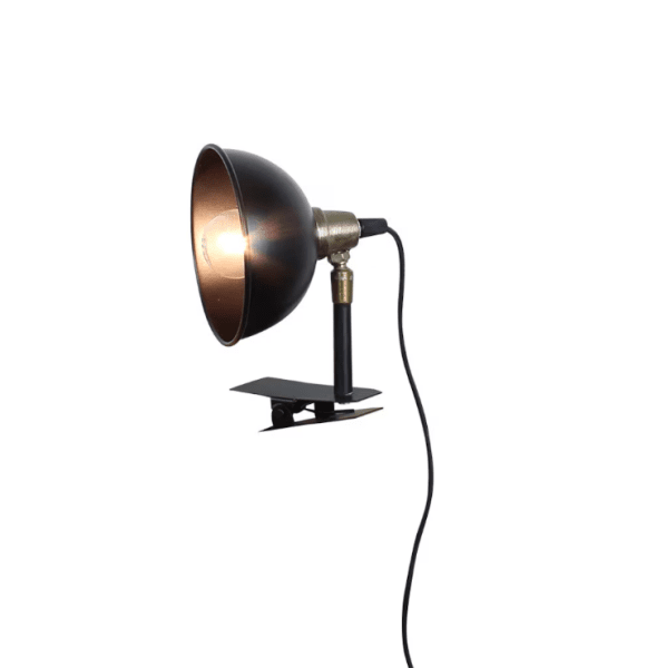 Pelle Zwart klemlamp Van Strömshaga - Tafellamp die bijvoorbeeld aan het hoofdeinde, een vensterbank of de rand van een tafel of plank kan worden bevestigd.