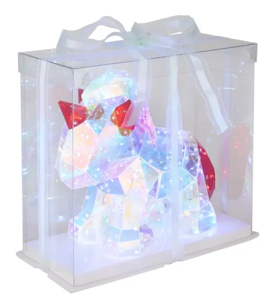 Brondar Transparant kinderlamp Van Globo Lighting - De Brondar tafellamp maakt indruk met zijn unieke eenhoorndesign in kristallook en is een magisch detail in elke kamer.