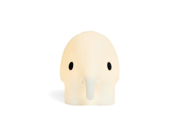 Bundle of Light - Elephant Mini Wit kinderlamp Van Mr Maria - Ideaal als decoratie op een bureaulamp of als attent cadeau: deze 10 cm versie geeft een zacht licht en schakelt na 15 minuten automatisch uit met de timer om energie te besparen.