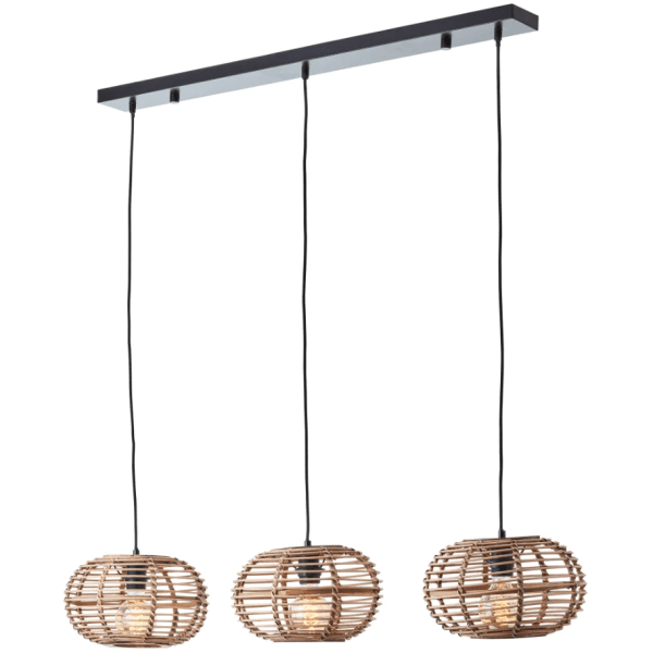 Woodball 110cm Natuur hanglamp Van Brilliant - Woodball is een moderne hanglamp met een Scandinavisch design.