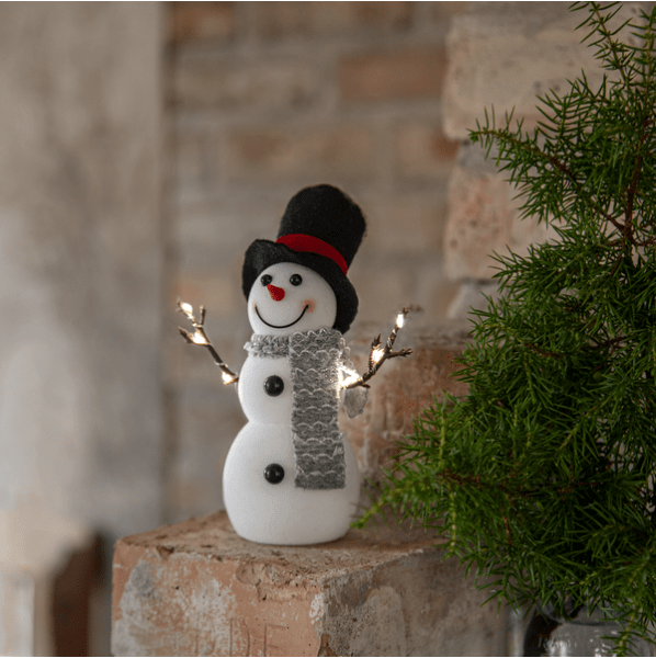 Joylight Sneeuwpop Wit Van Star Trading - Versier met Kerstmis en Advent.