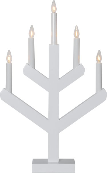Vinga Wit Van Star Trading - De perfecte kaarsenhouder voor Kerstmis: de Advent-kaarsenhouder is gemaakt van hout.