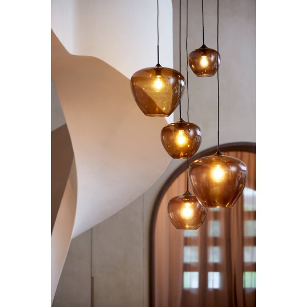 Mayson Ø40 Bruin hanglamp Van Light & Living - Perfect voor het creëren van sfeervolle verlichting in de woonkamer, eetkamer of slaapkamer.