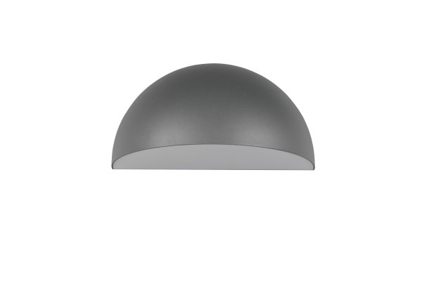 Maas 27cm Antraciet buitenlamp Van Trio Lighting - Maas is een stijlvolle wandlamp met een zacht afgeronde vorm in een moderne antracietkleurige tint.