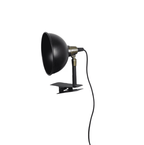 Pelle Zwart klemlamp Van Strömshaga - Tafellamp die bijvoorbeeld aan het hoofdeinde, een vensterbank of de rand van een tafel of plank kan worden bevestigd.