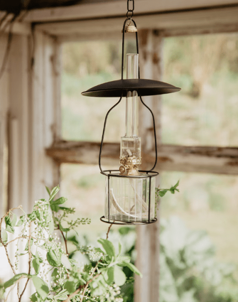 Hanging lantern stand for kerosenelamp 'Straight Big' Zwart Van Strömshaga - 