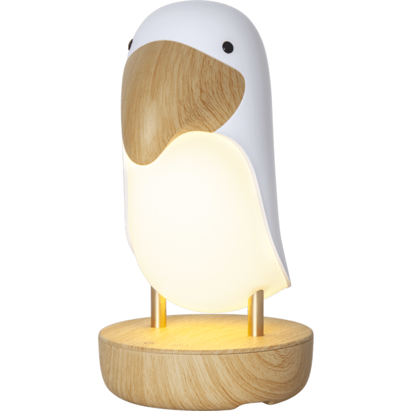 Toucan Bird Wit kinderlamp Van Star Trading - Decoratieve lamp in de vorm van een Toekan die een zacht licht uitstraalt, perfect als nachtlampje of decoratieve verlichting.