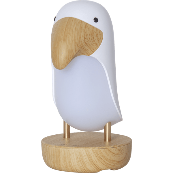 Toucan Bird Wit kinderlamp Van Star Trading - Decoratieve lamp in de vorm van een Toekan die een zacht licht uitstraalt, perfect als nachtlampje of decoratieve verlichting.