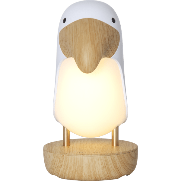 Toucan Bird Wit kinderlamp Van Star Trading - Decoratieve lamp in de vorm van een Toekan die een zacht licht uitstraalt, perfect als nachtlampje of decoratieve verlichting.