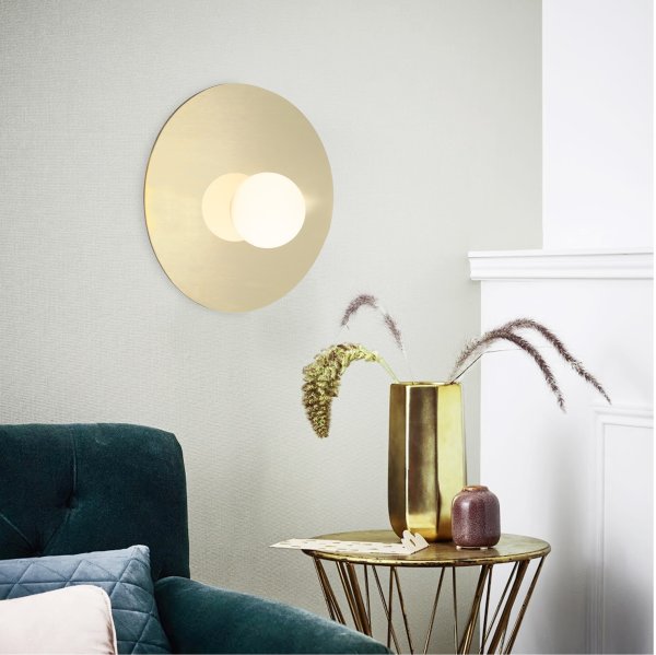 Zon Ø30 Goud plafondlamp Van Brilliant - 