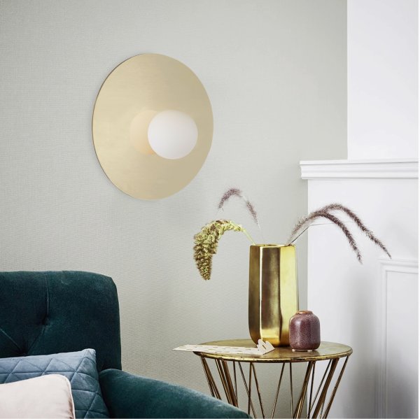 Zon Ø30 Goud plafondlamp Van Brilliant - 