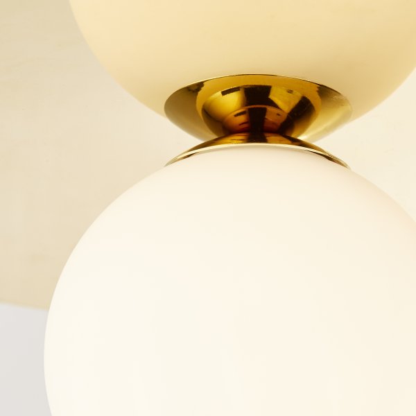 Zon Ø30 Goud plafondlamp Van Brilliant - 