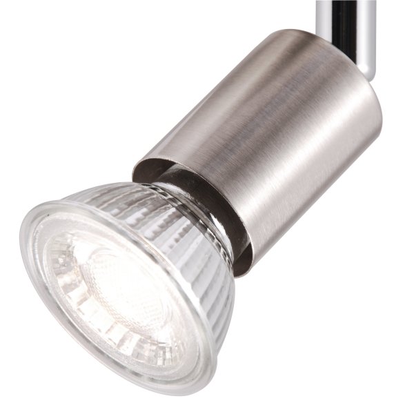 Prato 4 Nikkel spot Van Brilliant - Ideaal om het licht te richten waar u maar wilt en zo een optimale verlichting in uw huis te creëren.