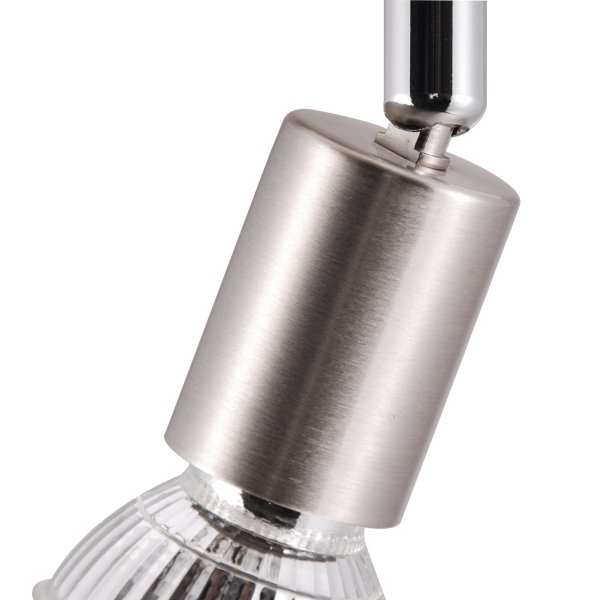 Prato 4 Nikkel spot Van Brilliant - Ideaal om het licht te richten waar u maar wilt en zo een optimale verlichting in uw huis te creëren.