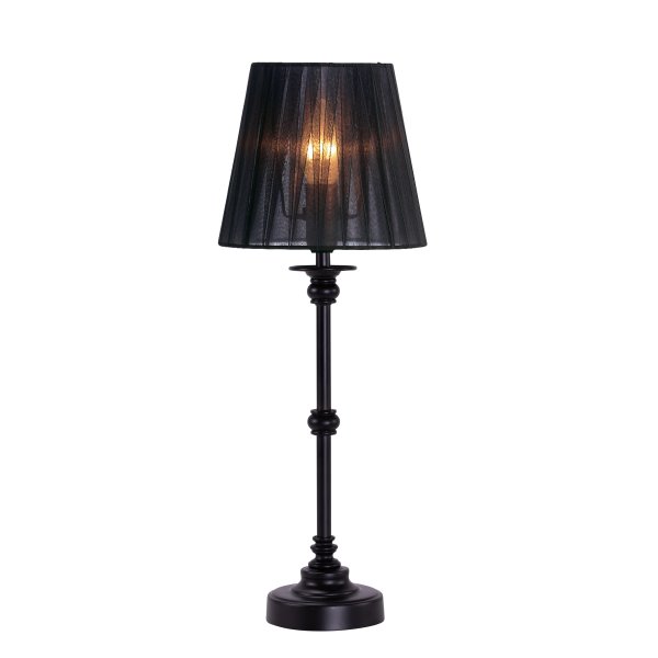 Axel Mini 48cm Zwart tafellamp Van Pixie Design - Axel is een elegante tafellamp met klassieke vormen.