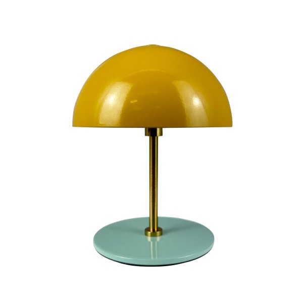 Along set 20cm Veelkleurig Draagbare Van Dyberg Larsen - Deze draadloze lampen zijn gemaakt van messing met gekleurde metalen lampenkappen en bieden drie helderheidsniveaus zonder schittering.