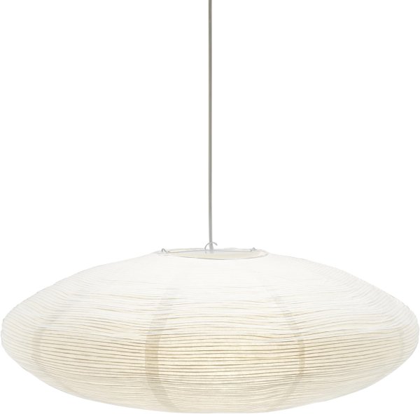 Yuni Lampenkap Excl. Ophangsysteem Ø58 Wit hanglamp Van PR Home - Yuni is een ellipsvormige figuur met een diameter van 58 cm en een hoogte van 23 cm.