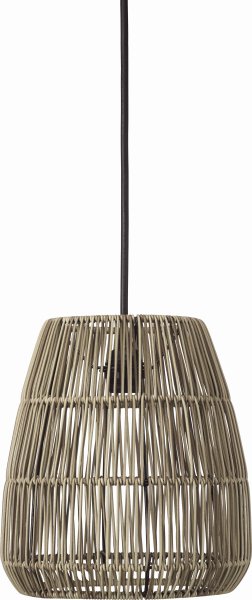 Saigon Ø28 Grijs hanglamp Van PR Home - De plafondlamp wordt geleverd met een zwarte plafondbevestiging voor gebruik binnenshuis.